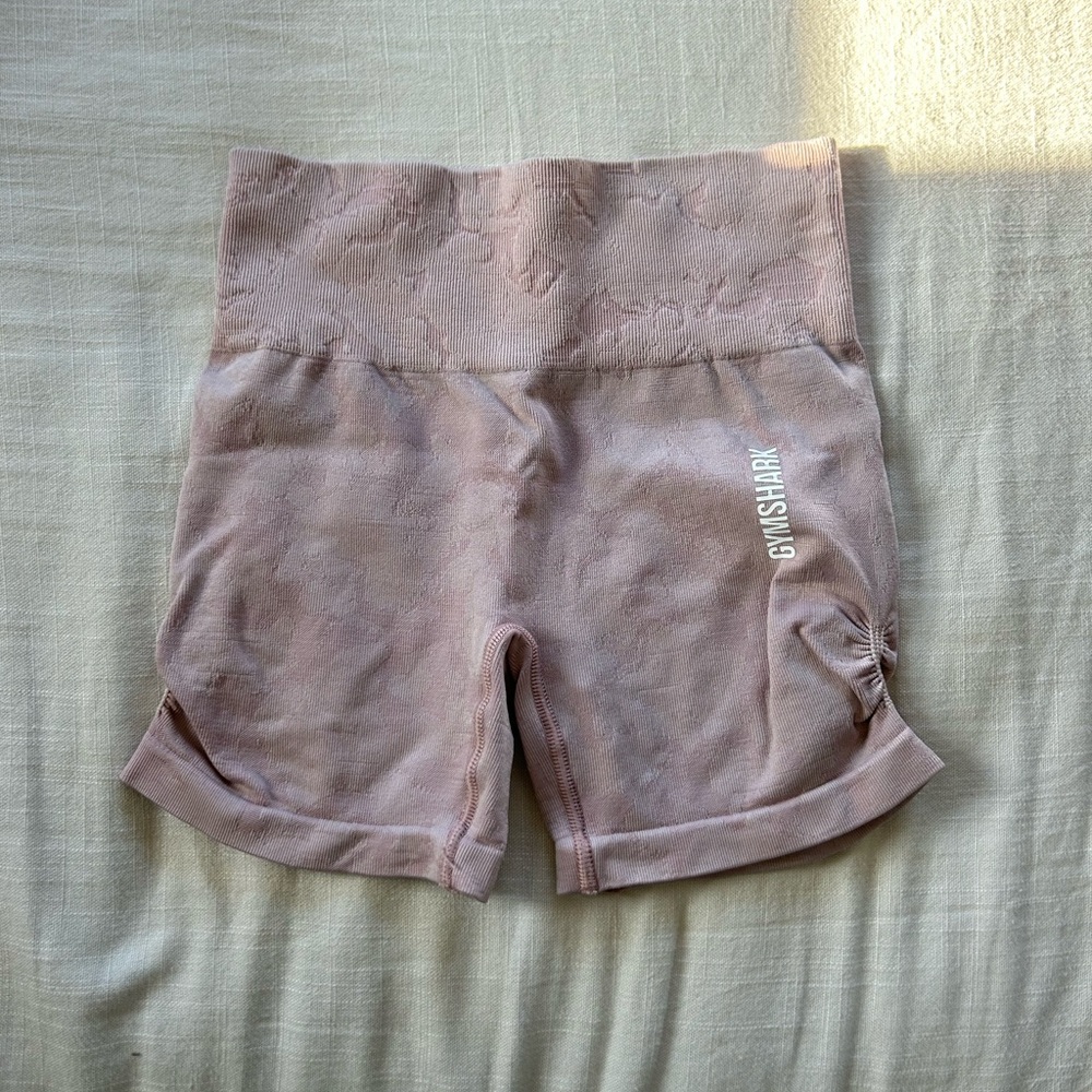 Gymshark pink camo shorts